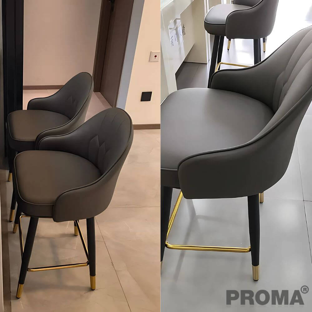  [Pre-order] เก้าอี้บาร์ทรงสูง สไตล์โมเดิร์น Proma-C-62 65 ซม. สีเทาเข้ม_1